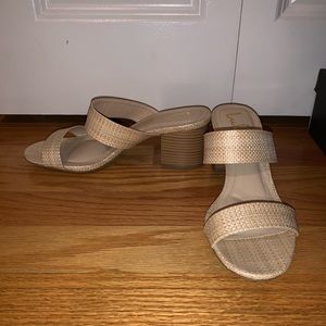 Lulus woven block heel sandal